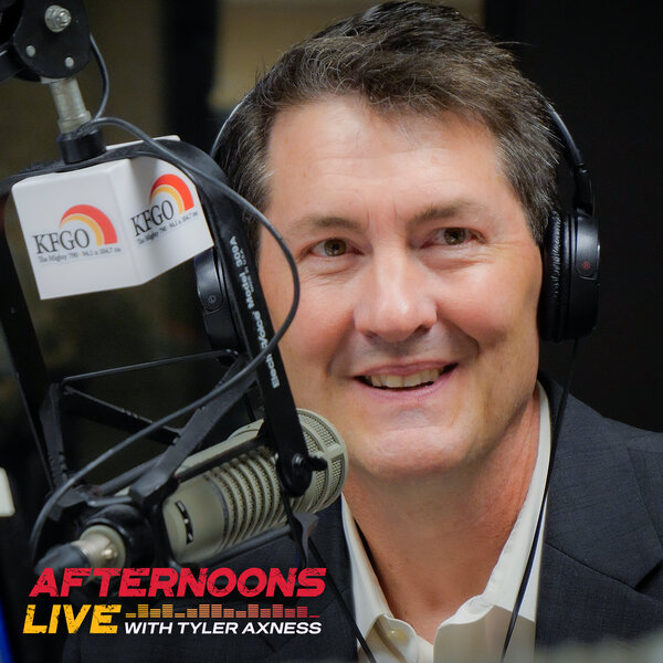 Meteorologist Hutch Johnson KFGO Afternoons Live with Tyler Axness