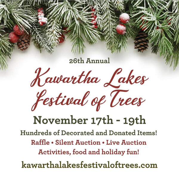 Kawartha Lakes Festival of Trees Friday Nov 17th to Sunday Nov 19th