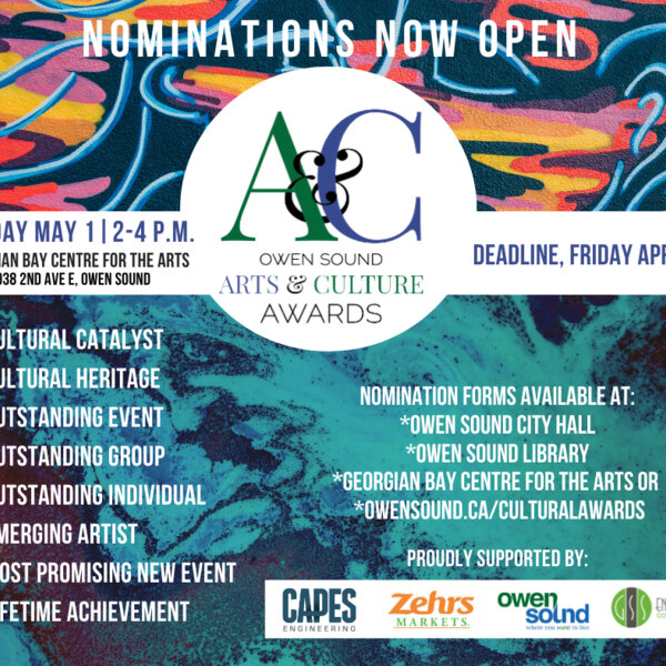 Owen Sound Arts & Culture Awards BOUNCE 92.3 Owen Sound Omny.fm