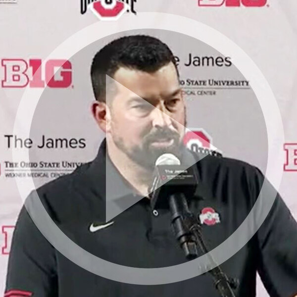 Ryan Day Press Conference Coach Names C J Stroud QB Front runner BuckeyeXtra RAW Omny fm