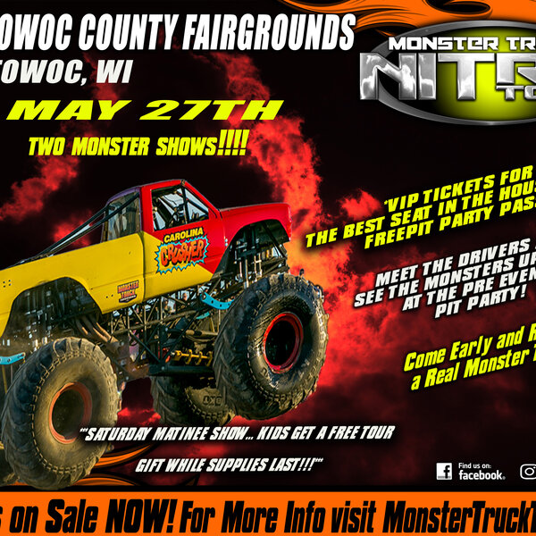 Monster Truck Nitro Tour Coming to Manitowoc County Fairgrounds