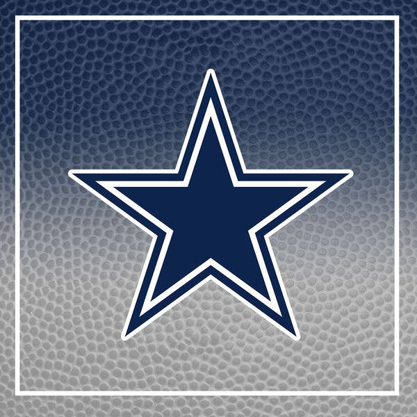 An Image Of The Dallas Cowboys Crest On A Wooden Background, Show