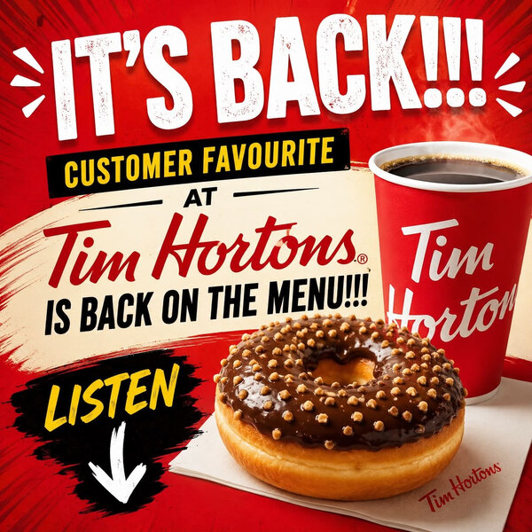 Tim Horton's has brought back this LOVED menu item. It back on the menu ...