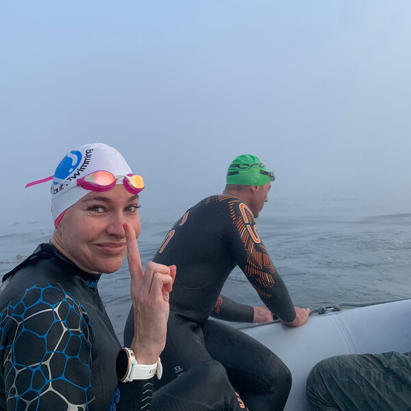 Liezel Van Der Westhuizen Swims 7 5km For Charity Lunch With EB 