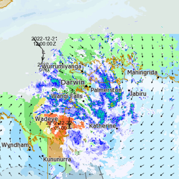 Tropical Cyclone Ellie brings heavy rain and winds to parts of the