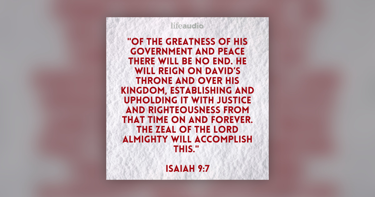The Birth of the King (Isaiah 9:7) - Your Daily Bible Verse - Omny.fm